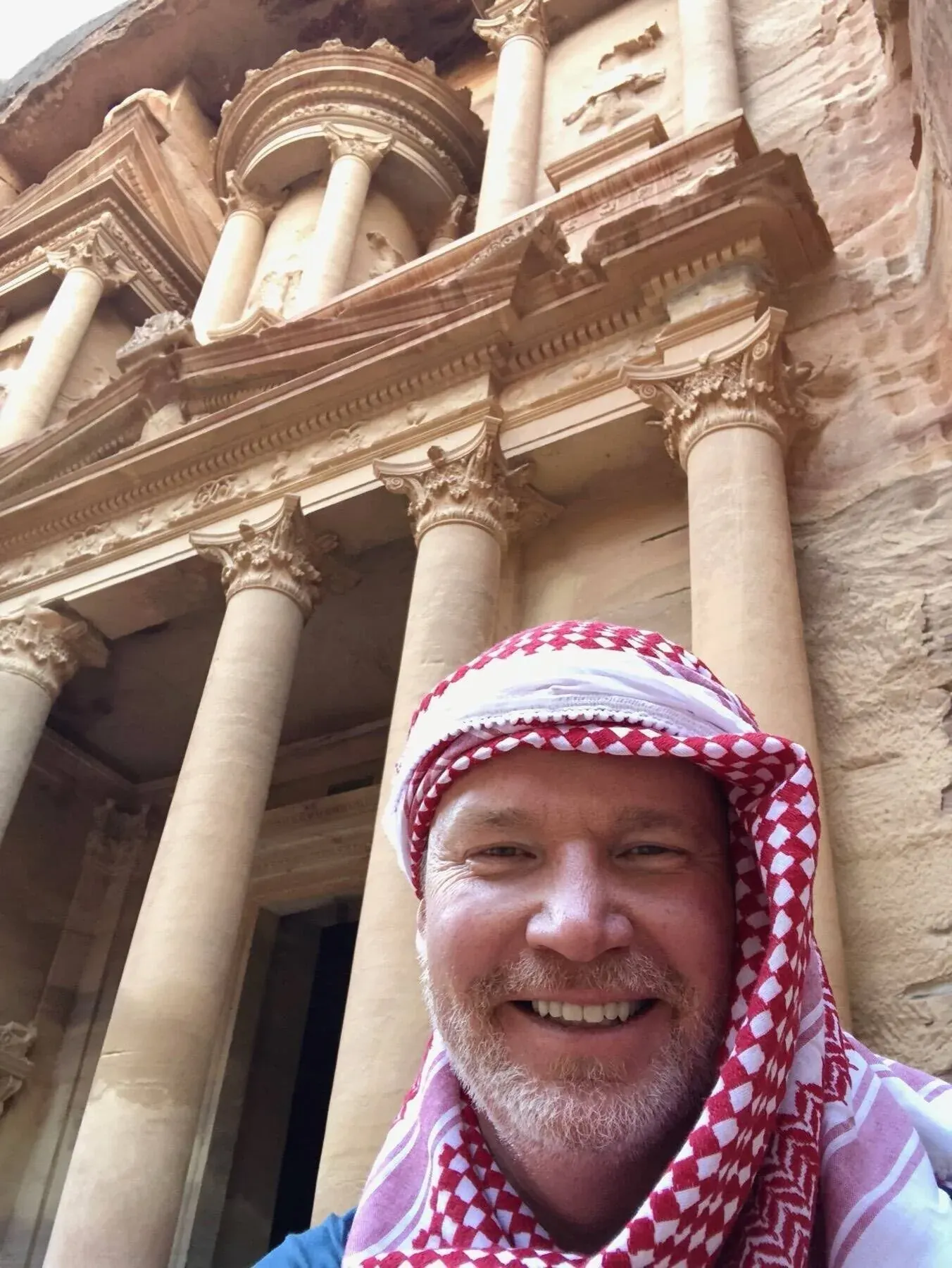 Michael Holland at Petra in Jordan