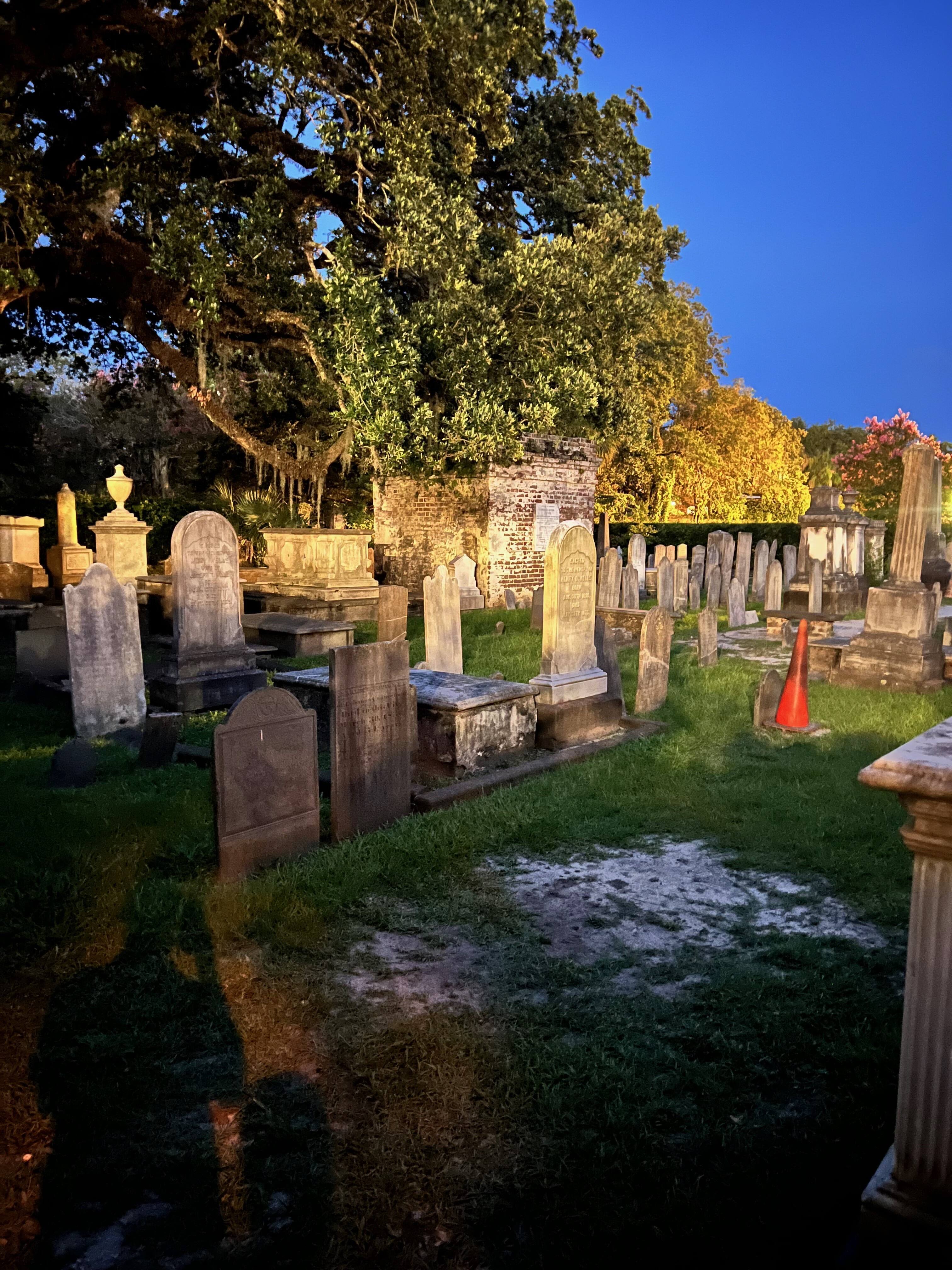 Graveyard at dusk, French Quarter