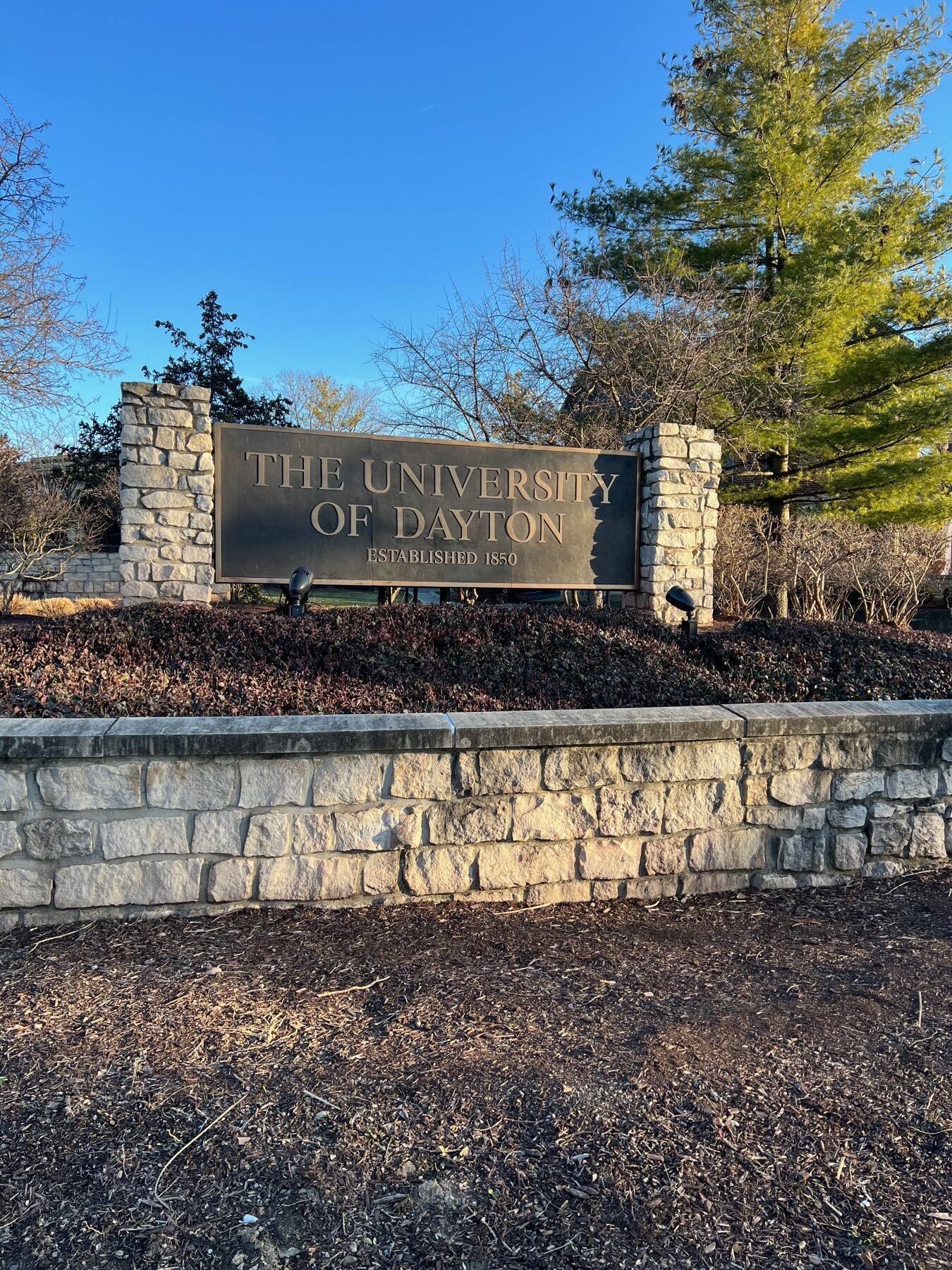 Entrance to University of Dayton, Brown Street