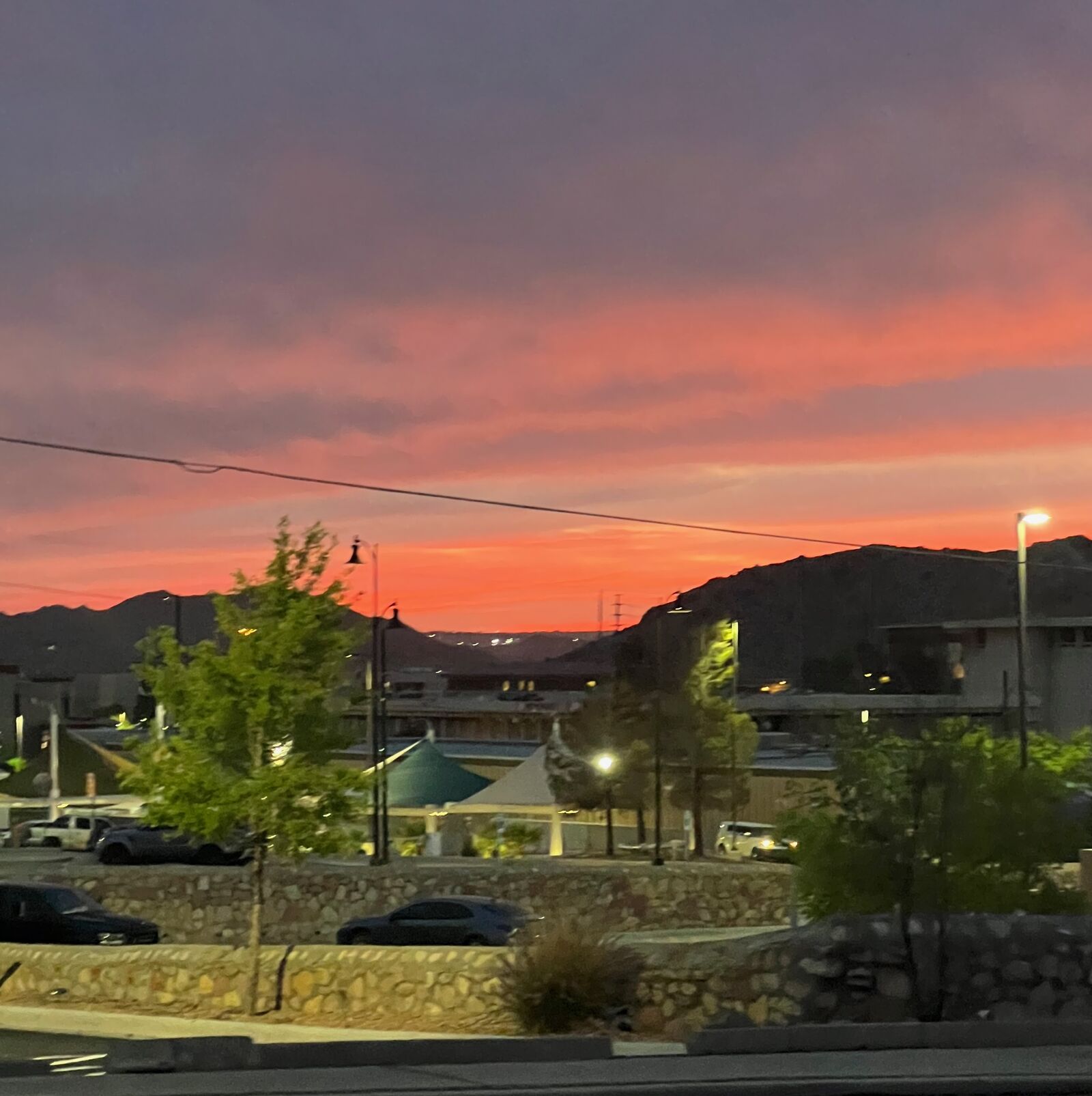 Sunset over the Franklin Mountains