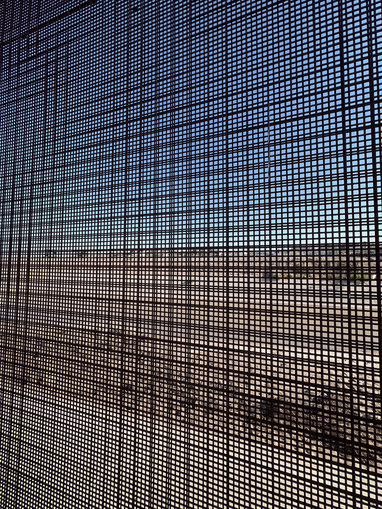 Border fence mesh detail