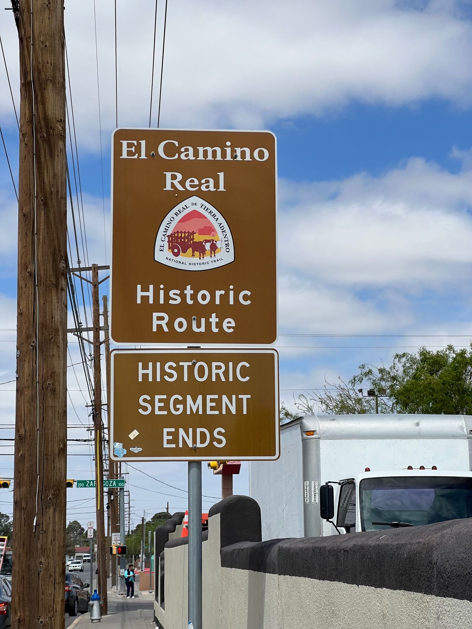 El Camino Real Historic Route sign