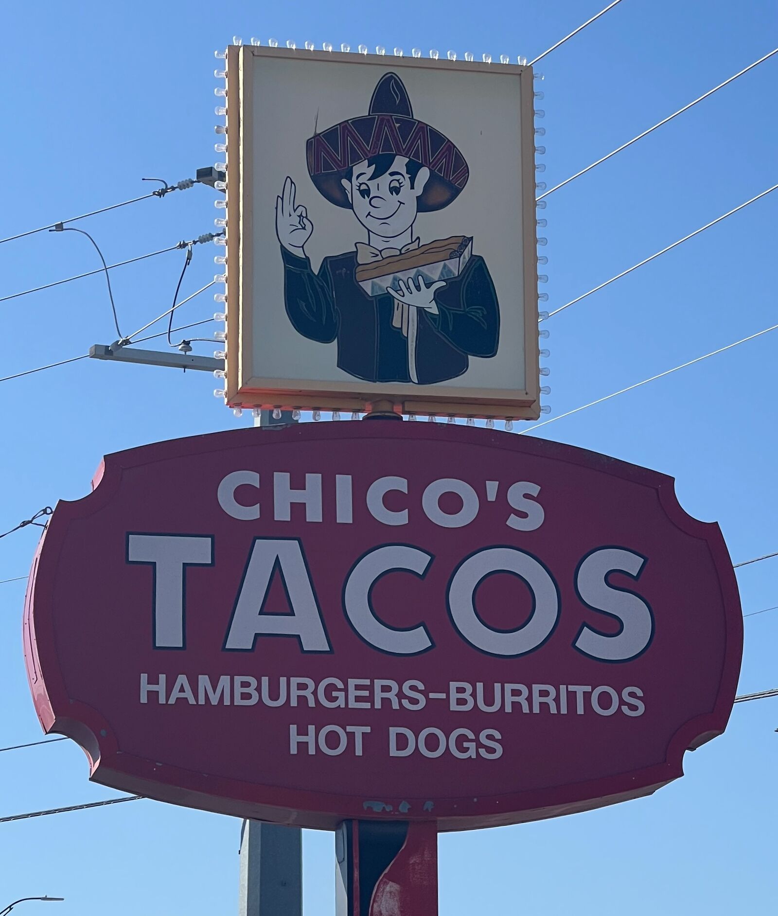 Chico's Tacos sign