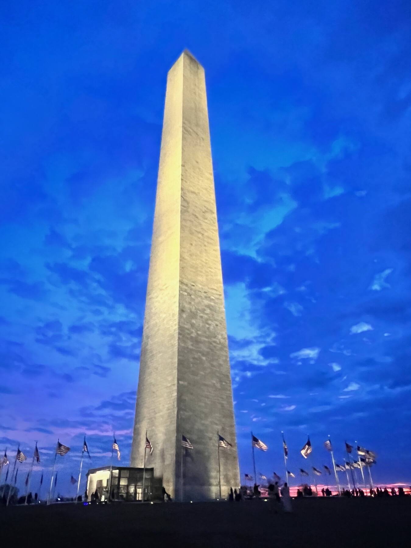 Washington Monument at sunset