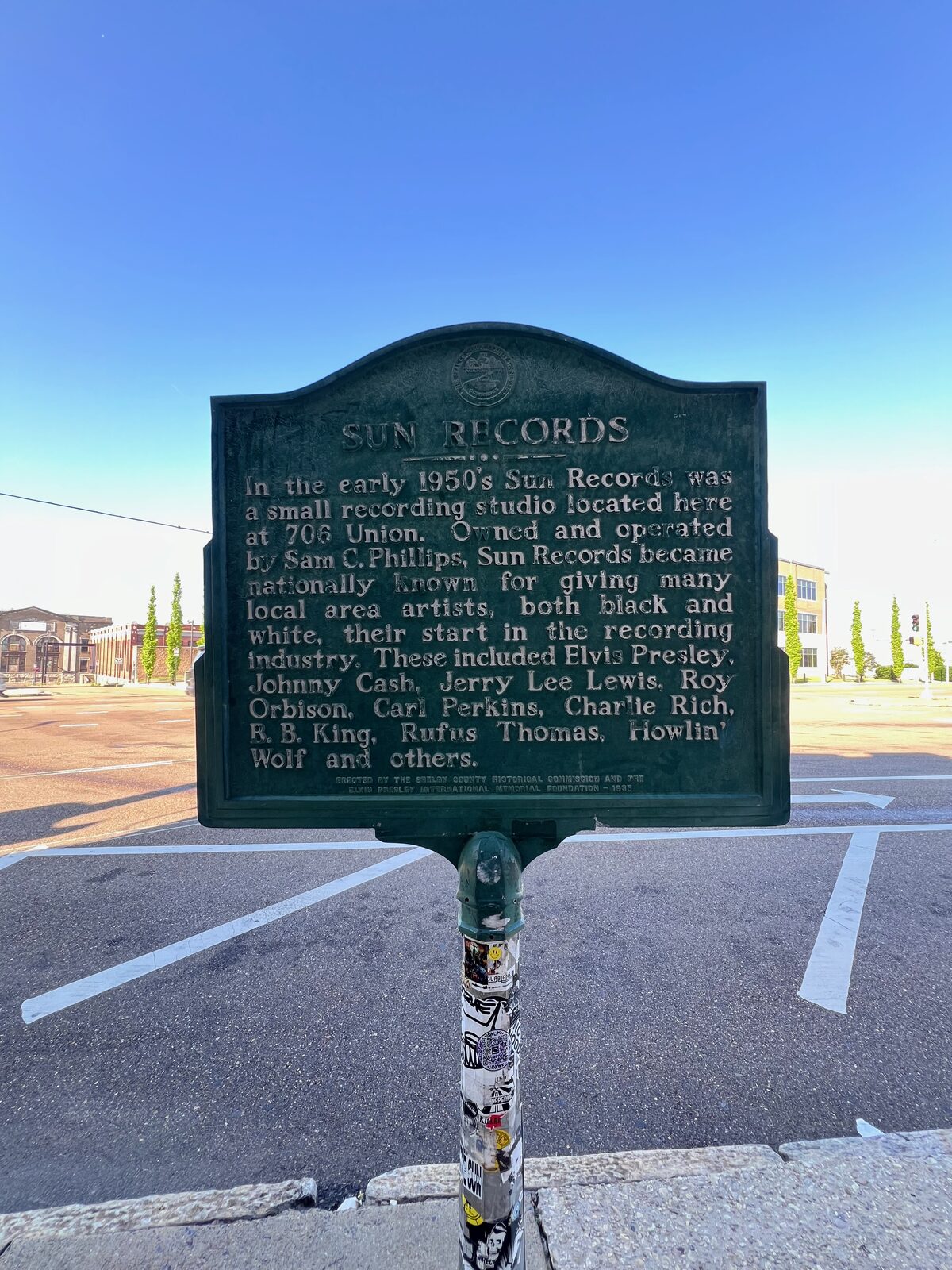 Sun Studio historical marker, Memphis