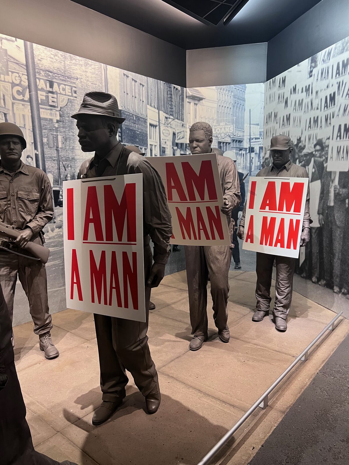 I AM A MAN sculpture, National Civil Rights Museum