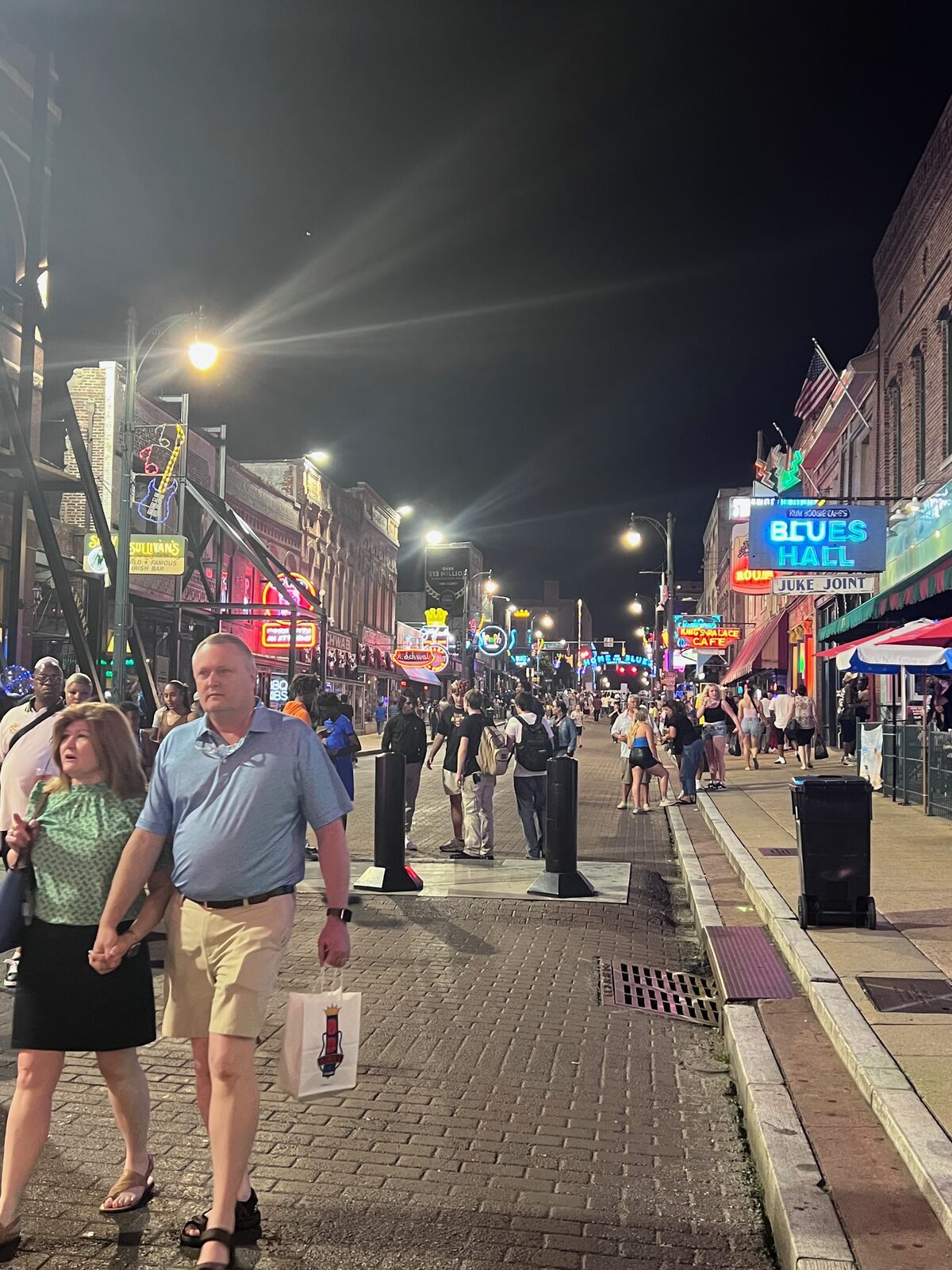 Beale Street at night, Memphis