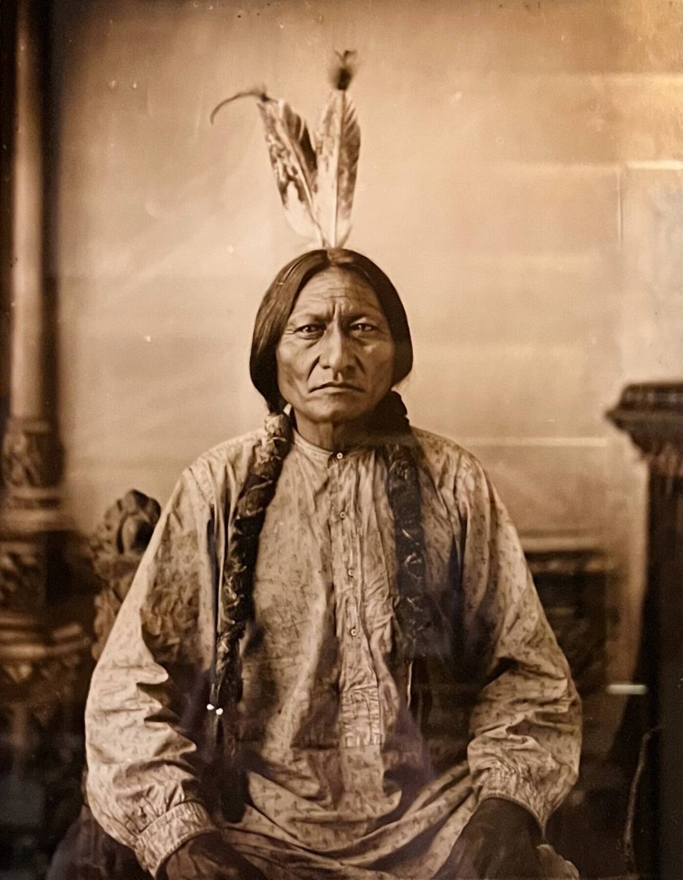 Sitting Bull Portrait, Wall Drug Store, Wall, South Dakota