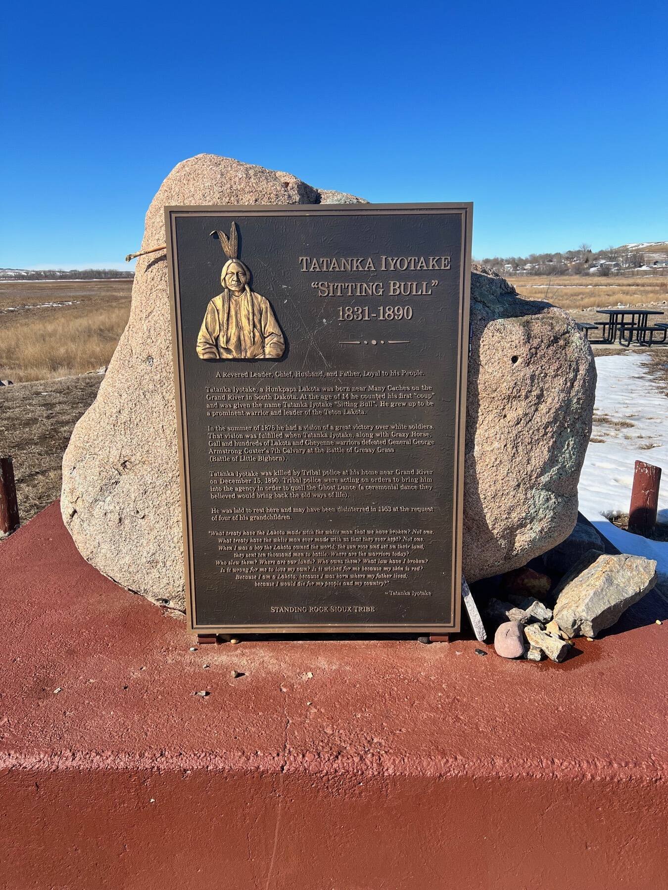 Sitting Bull Original Burial Site, Fort Yates, North Dakota