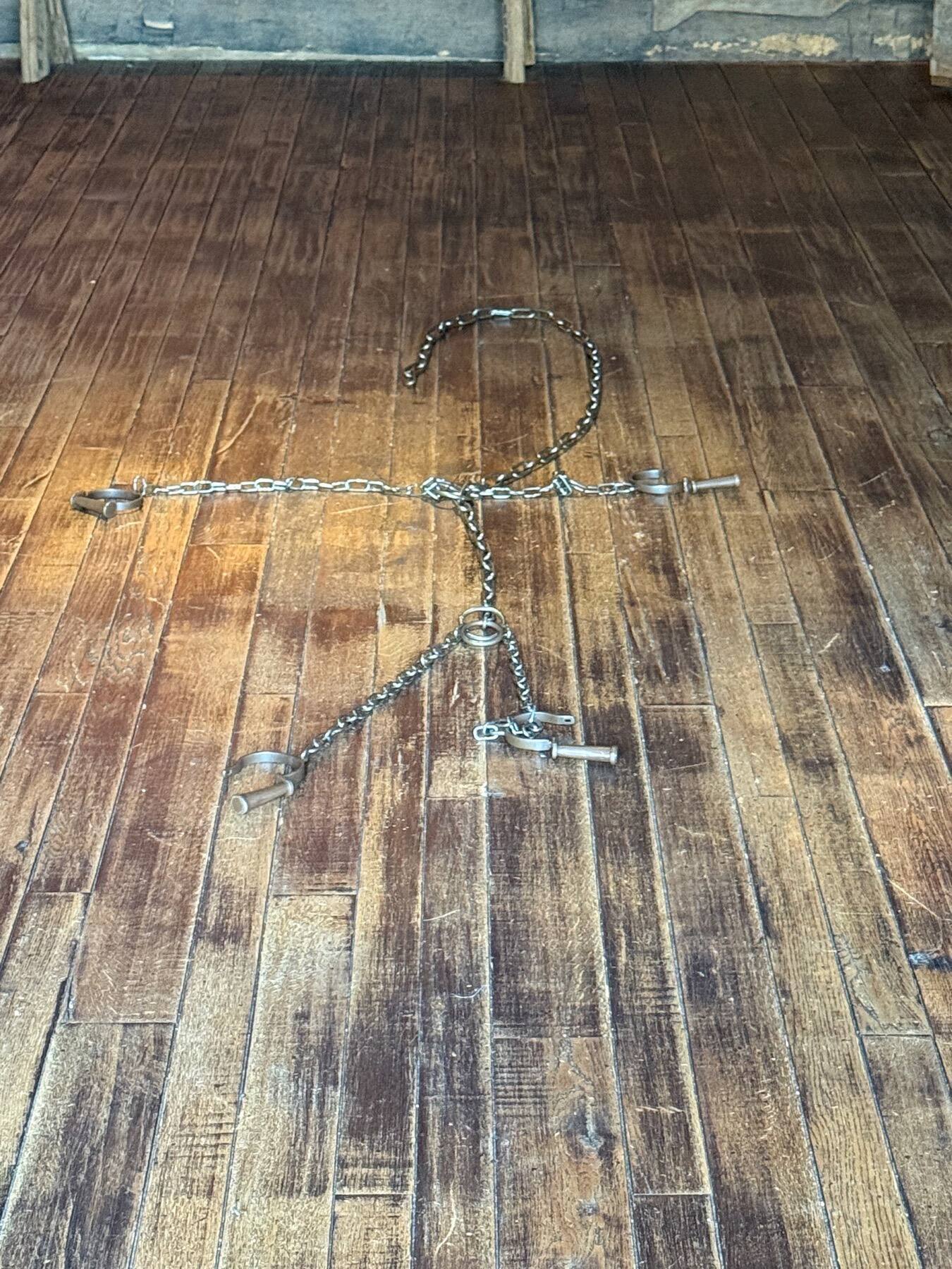 Shackles used in the transatlantic slave trade, National Underground Railroad Museum, Cincinnati, Ohio
