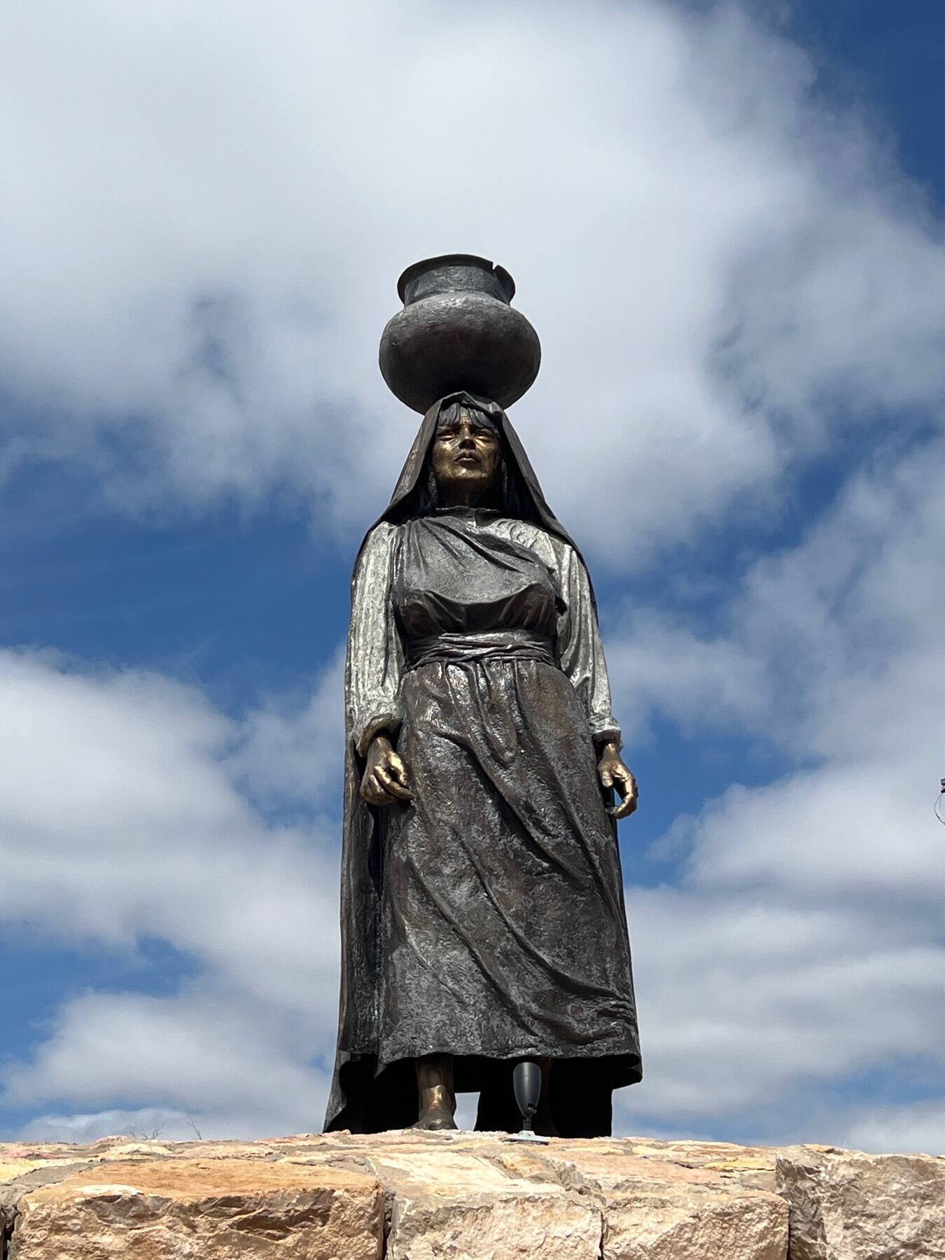 Nestora Granillo Piarote Statue, Ysleta del Sur Pueblo Center, El Paso, Texas