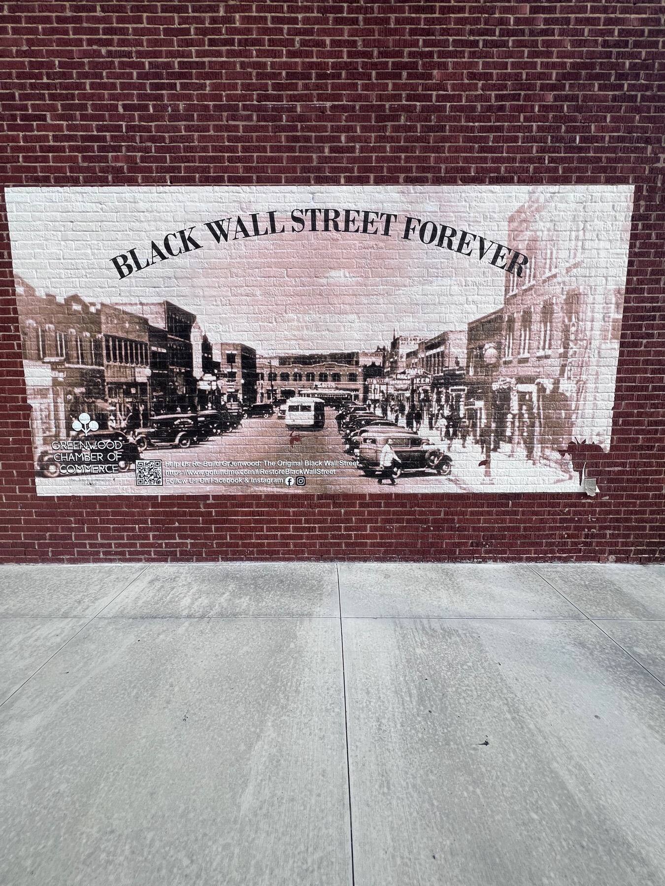 Black Wall Street Forever mural