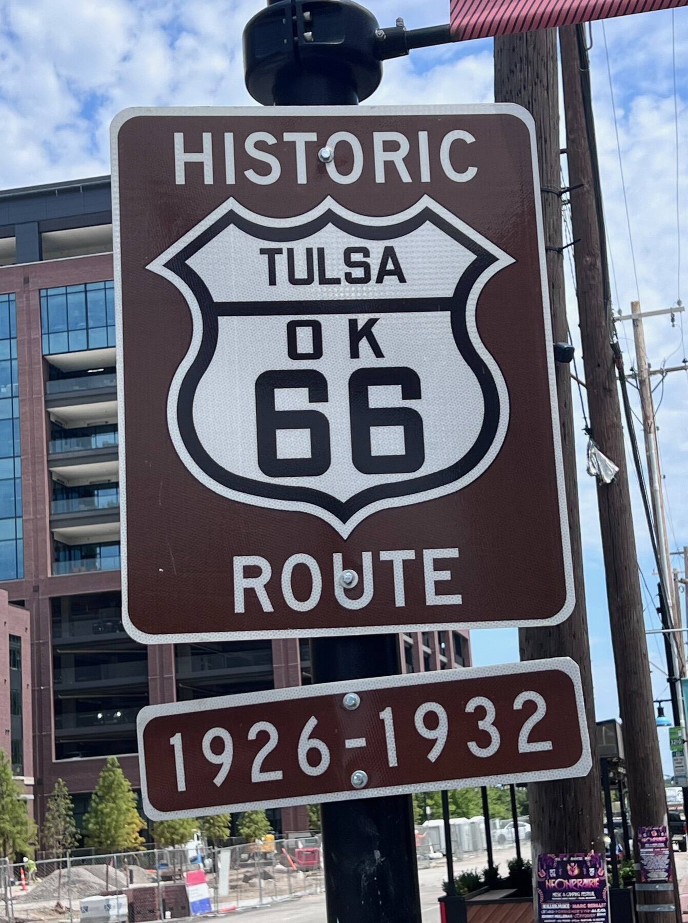 Historic Route 66 sign