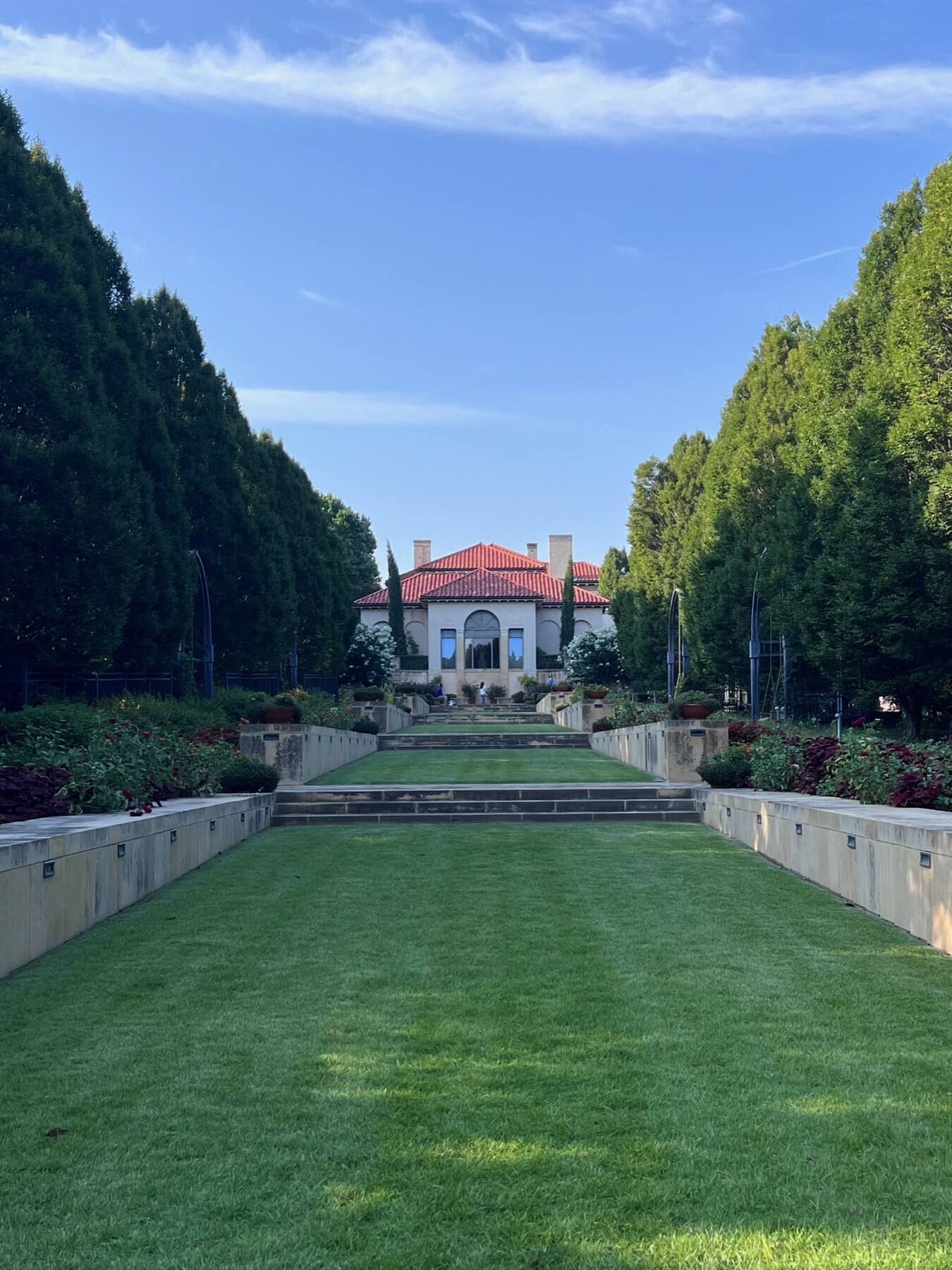 Philbrook Museum garden walkway