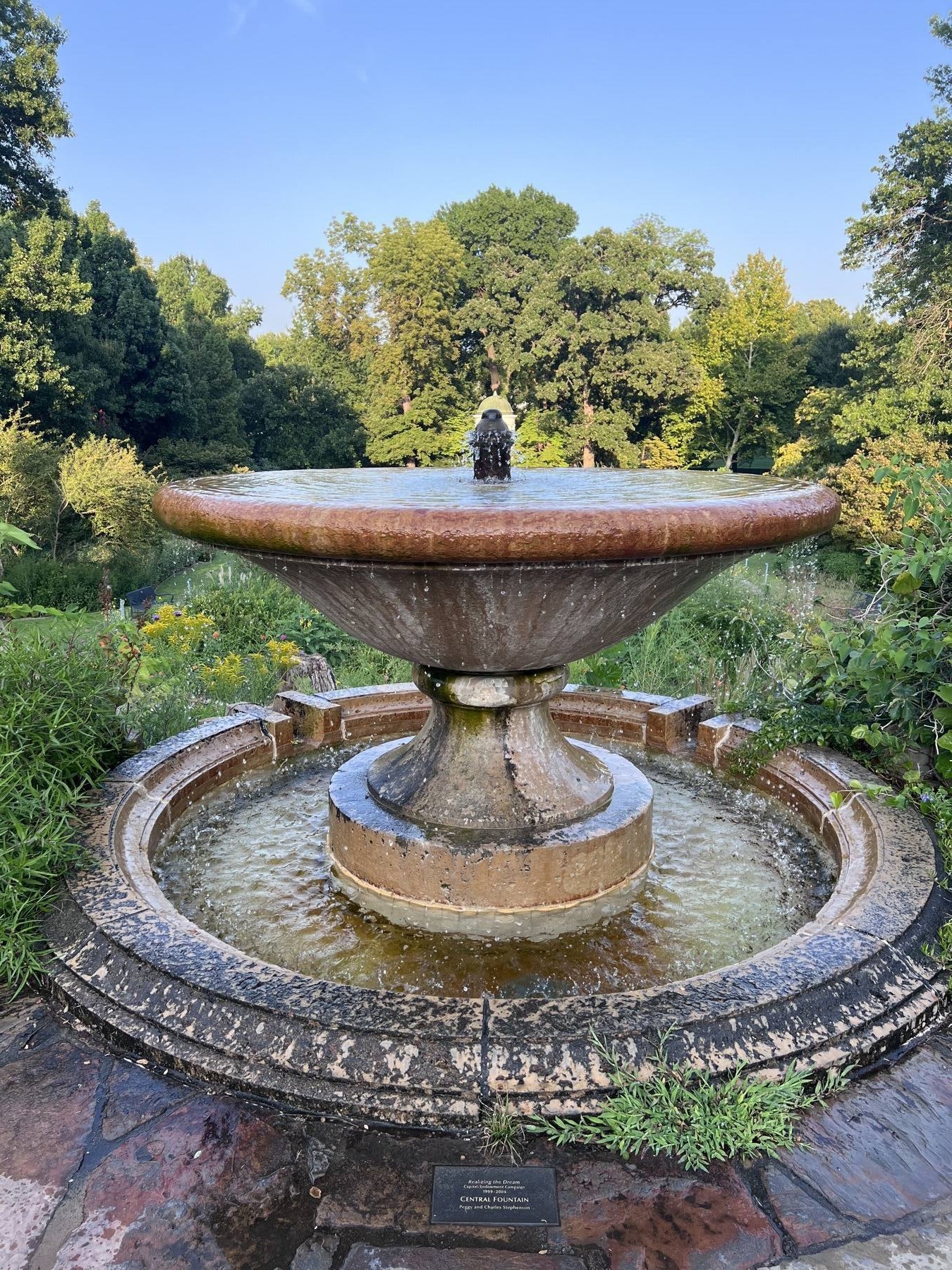 Philbrook Museum fountain