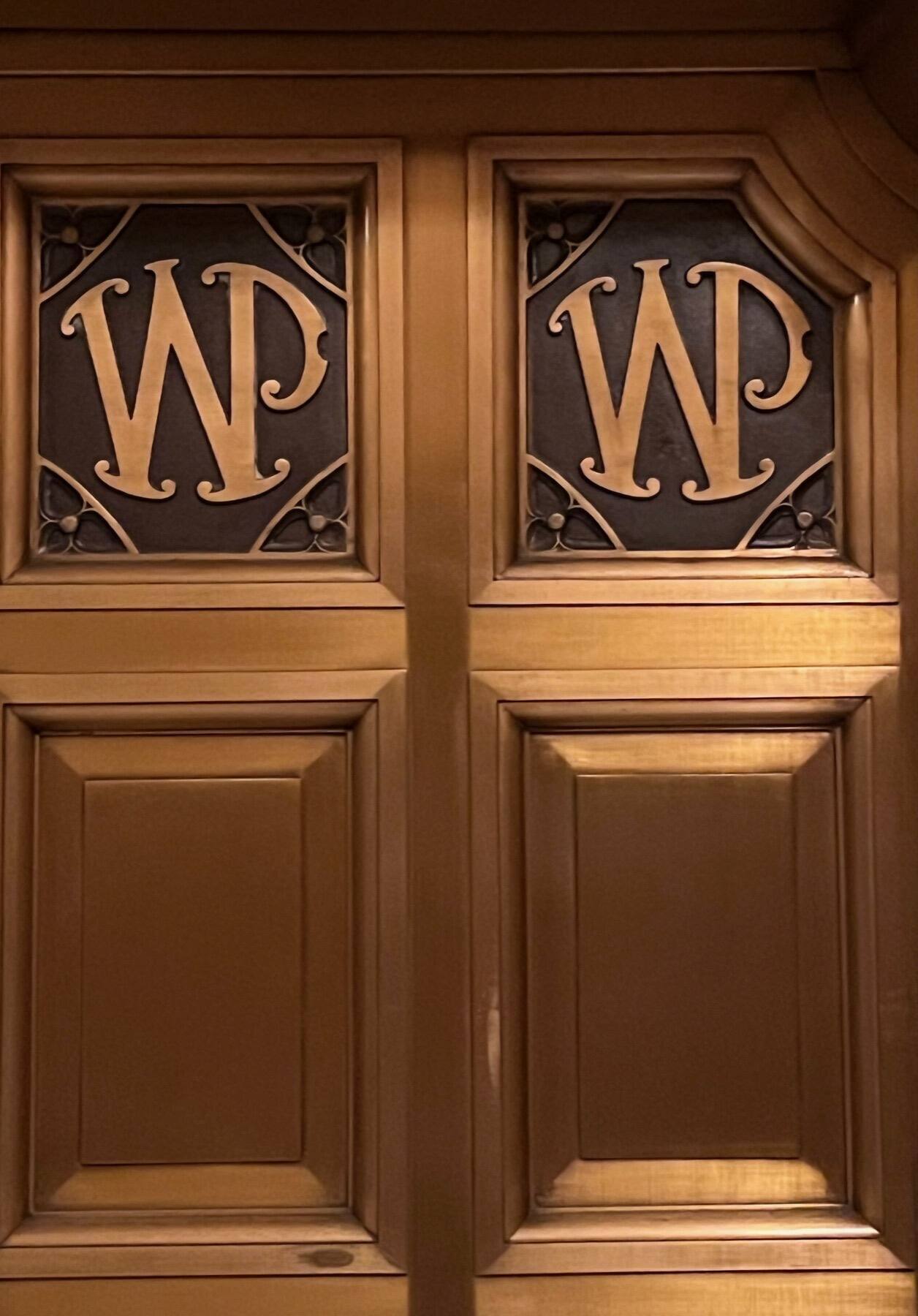 WP gold elevator doors, Philtower Building