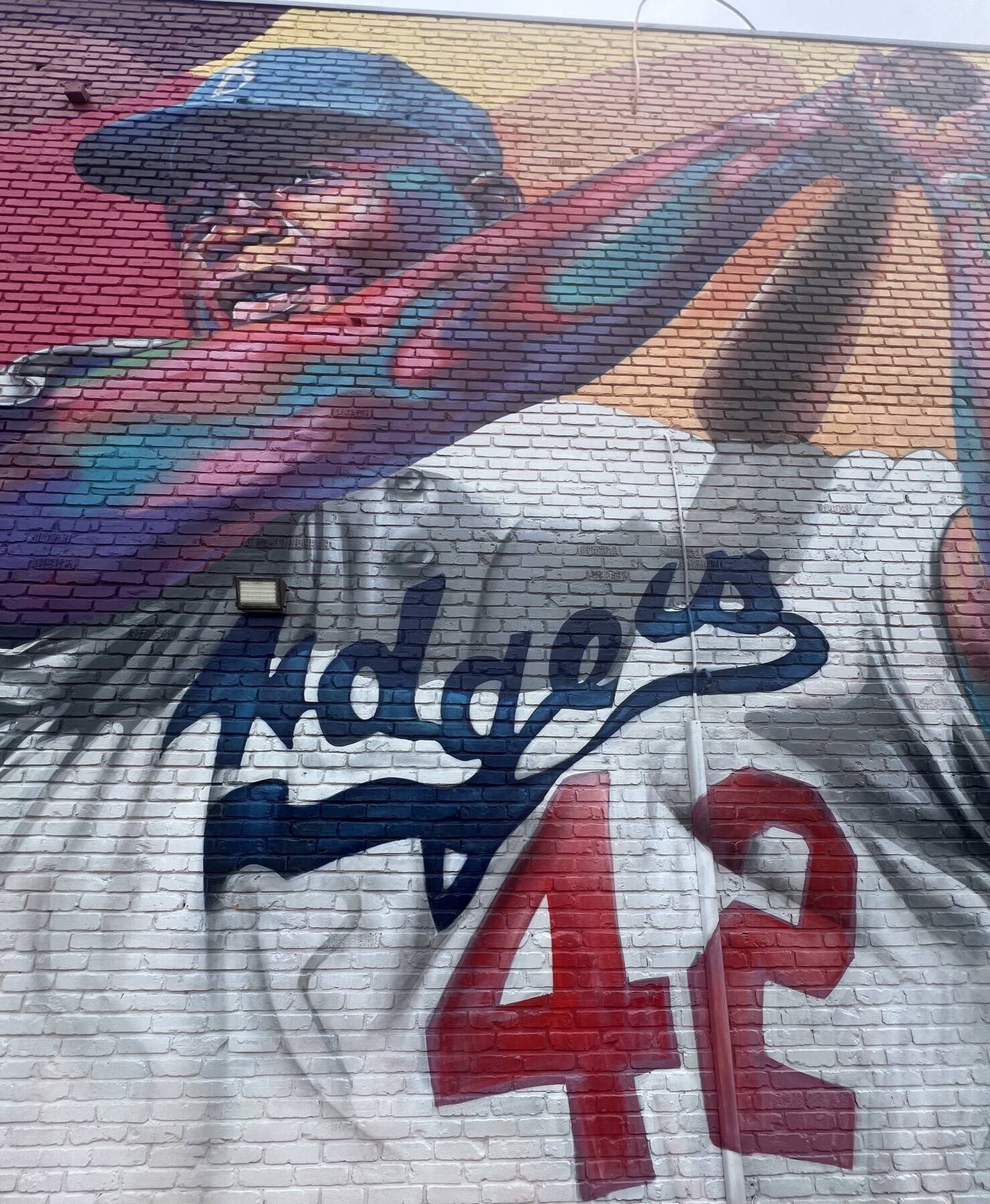 Jackie Robinson #42 mural