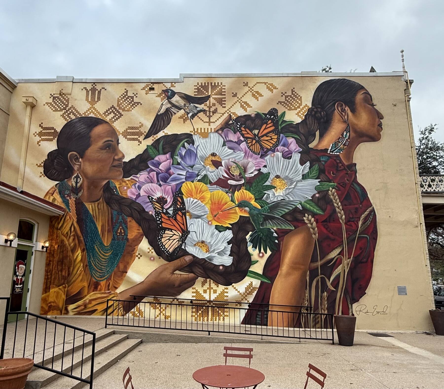 Generational Ties Mural, Congress Avenue, Austin, Texas