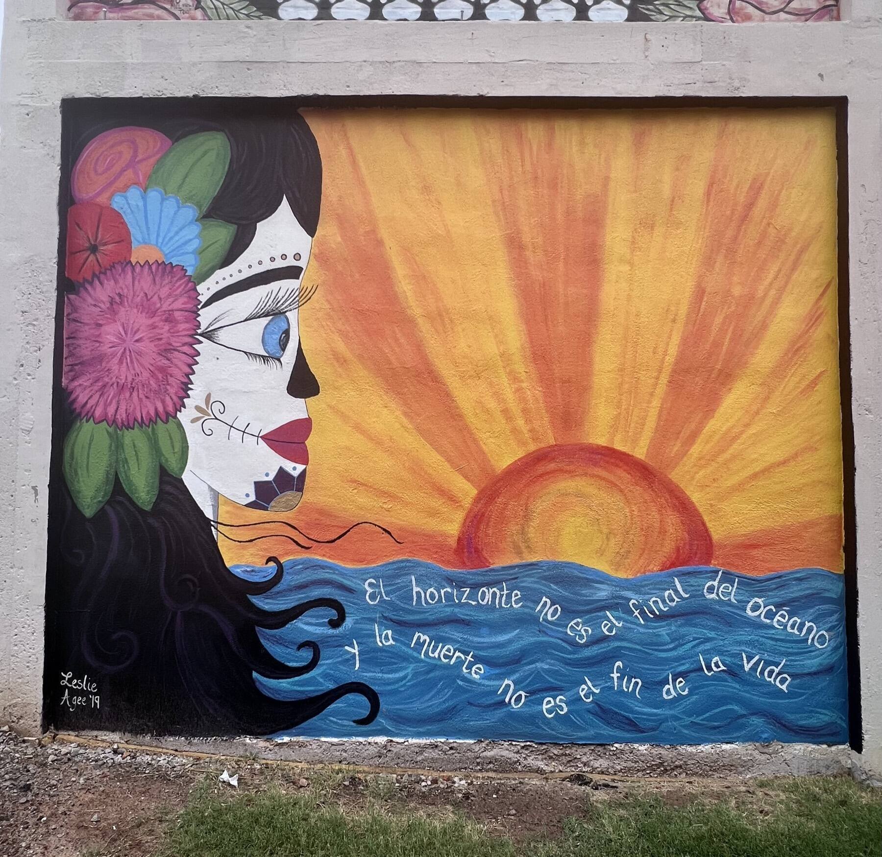 Día de los Muertos Mural, E. Reconciliation Way, Tulsa, Oklahoma