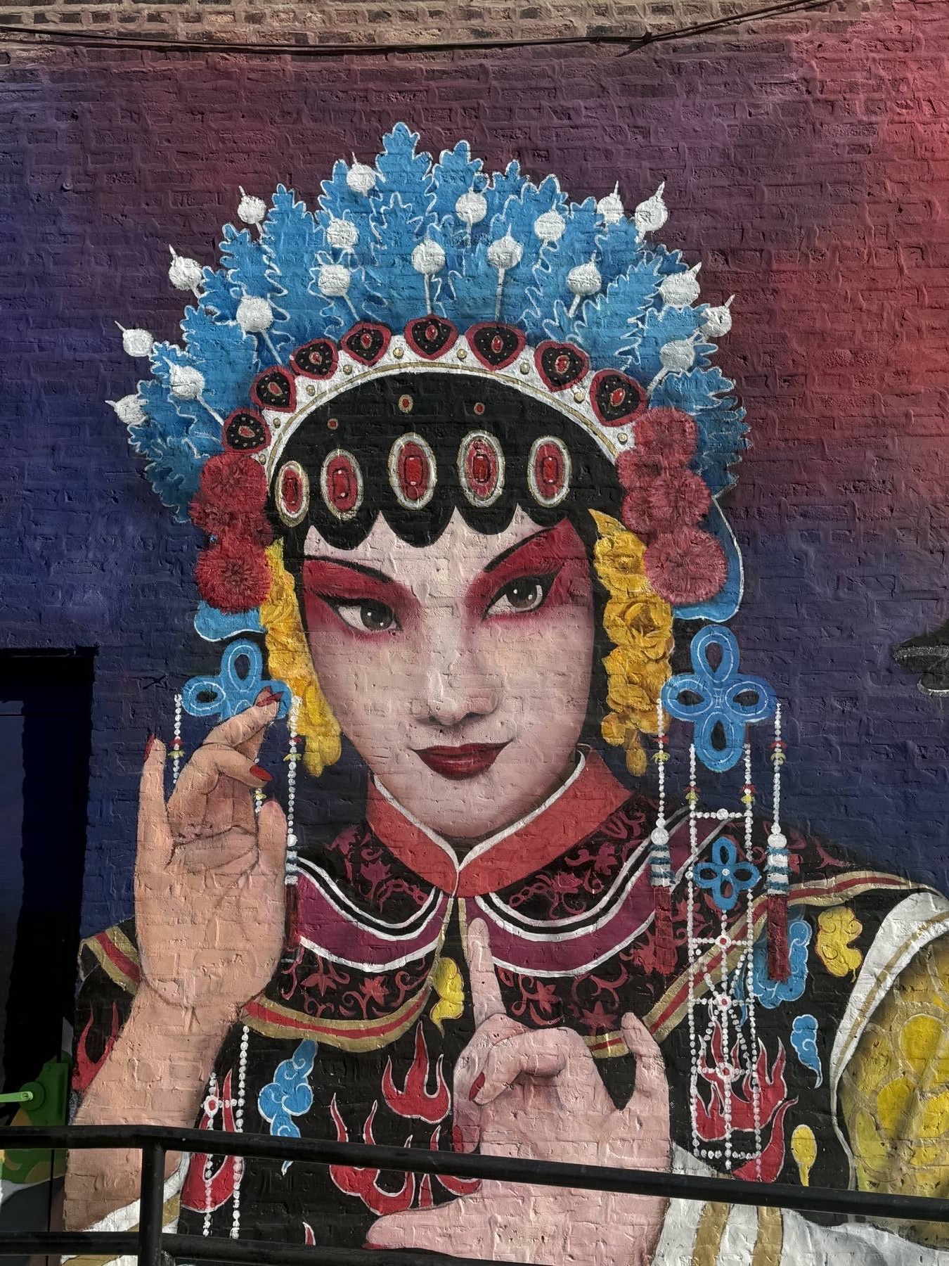 Chinese Opera Mural, Chinese American Museum of Chicago, Chicago, Illinois