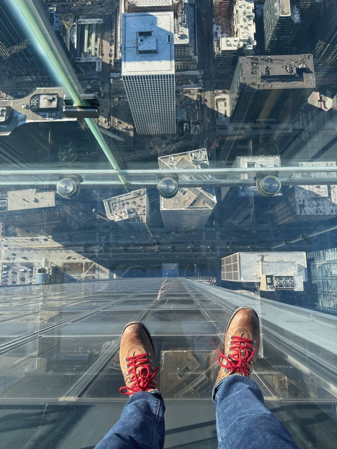 The Ledge at Skydeck Chicago — 103 floors above the city