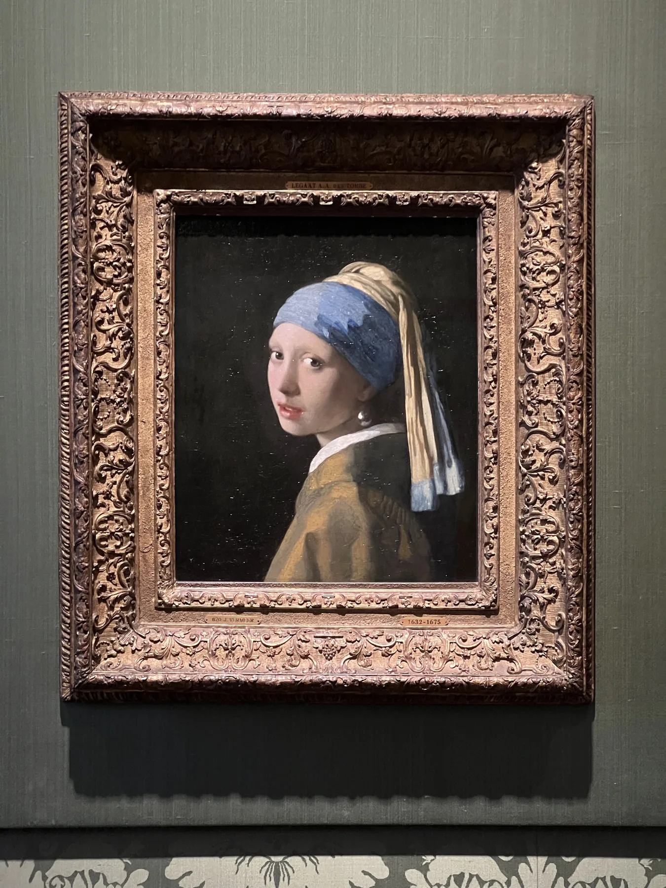 Girl with a Pearl Earring at the Mauritshuis