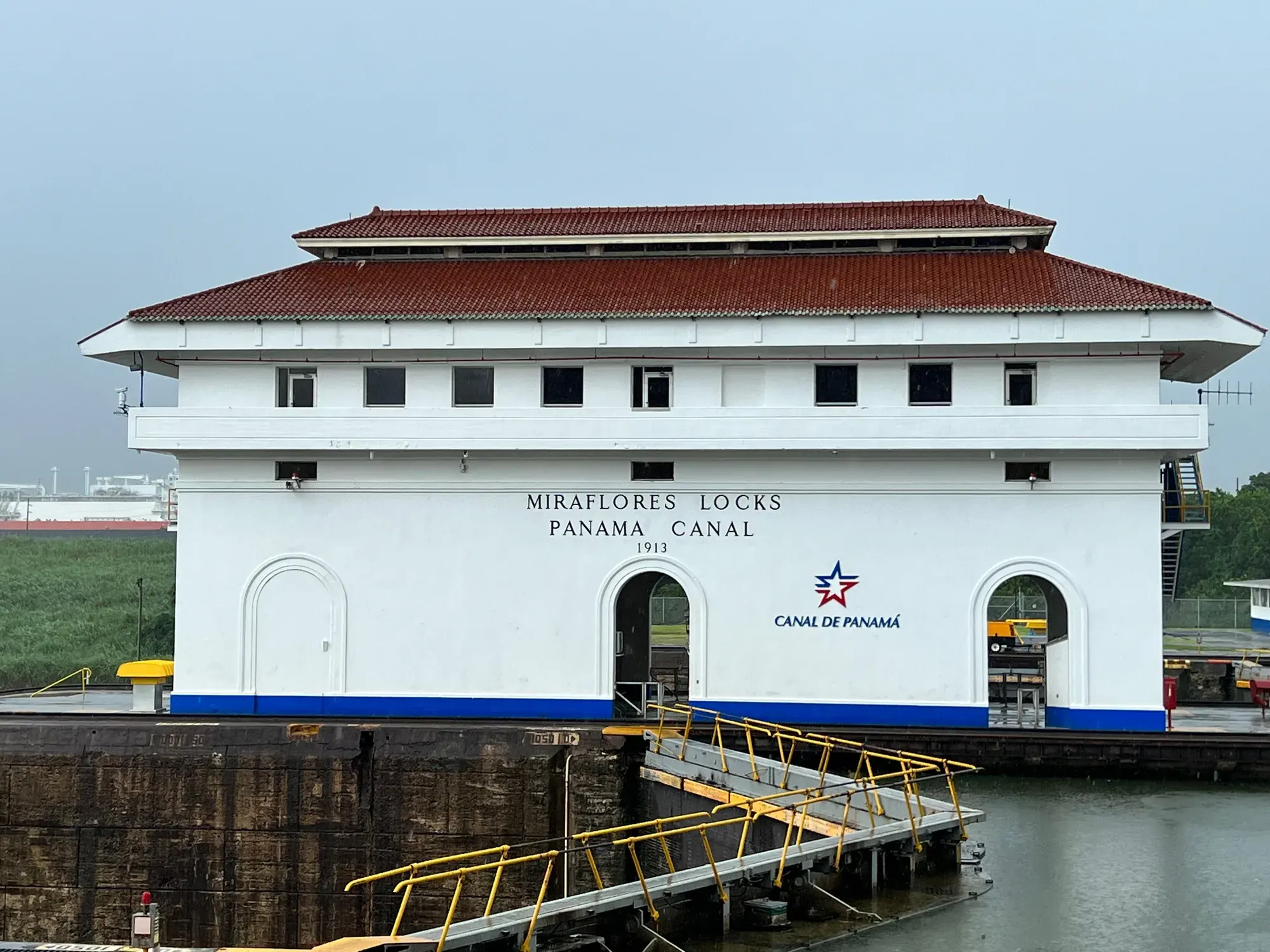 Miraflores Locks control building, Panama Canal