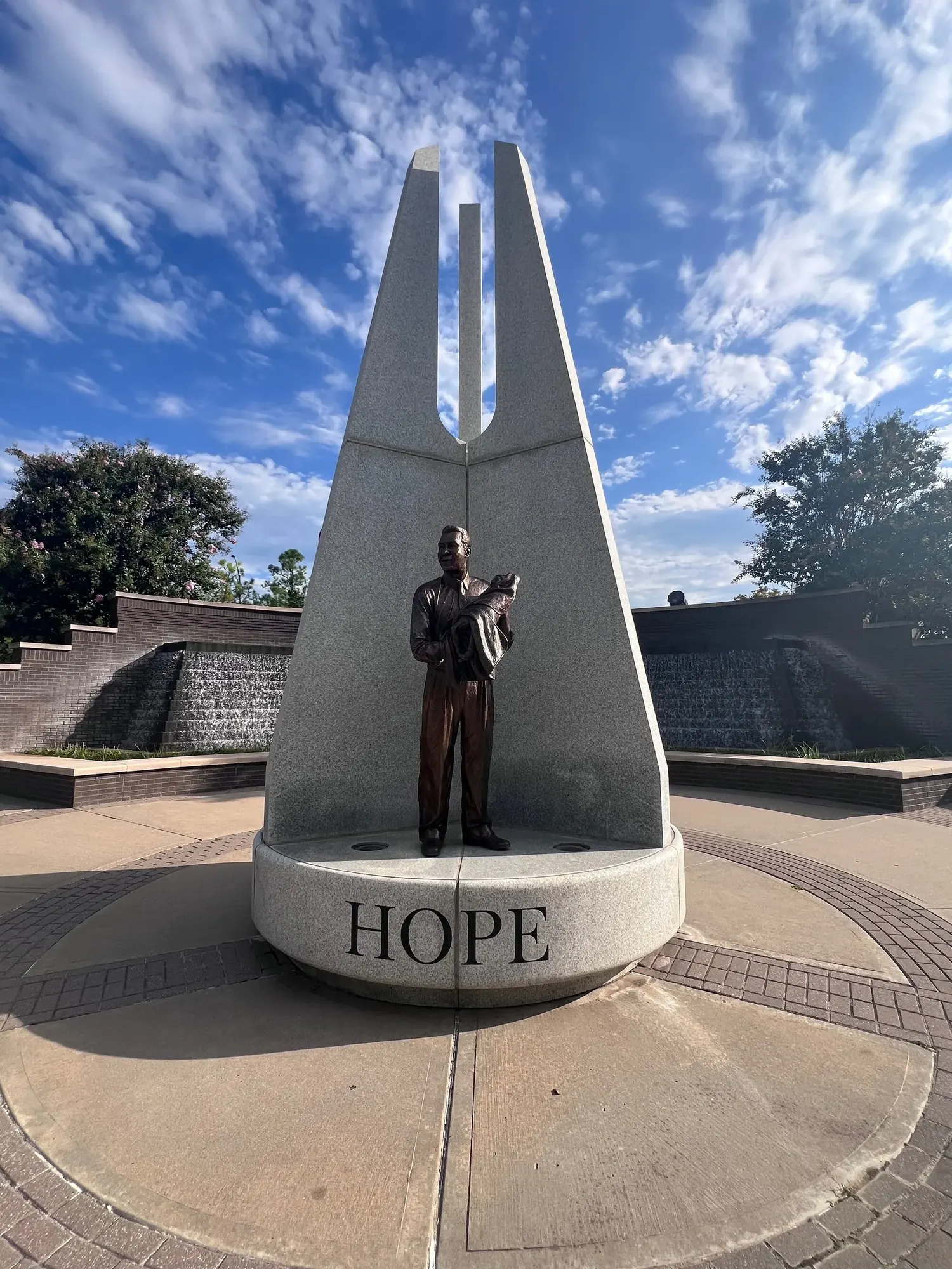 Hope sculpture at John Hope Franklin Reconciliation Park in Tulsa