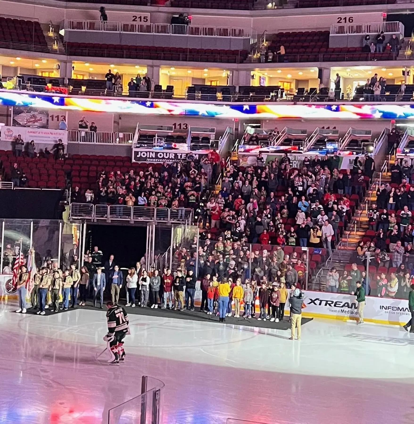 Iowa Wild Hockey Game, Des Moines, IA