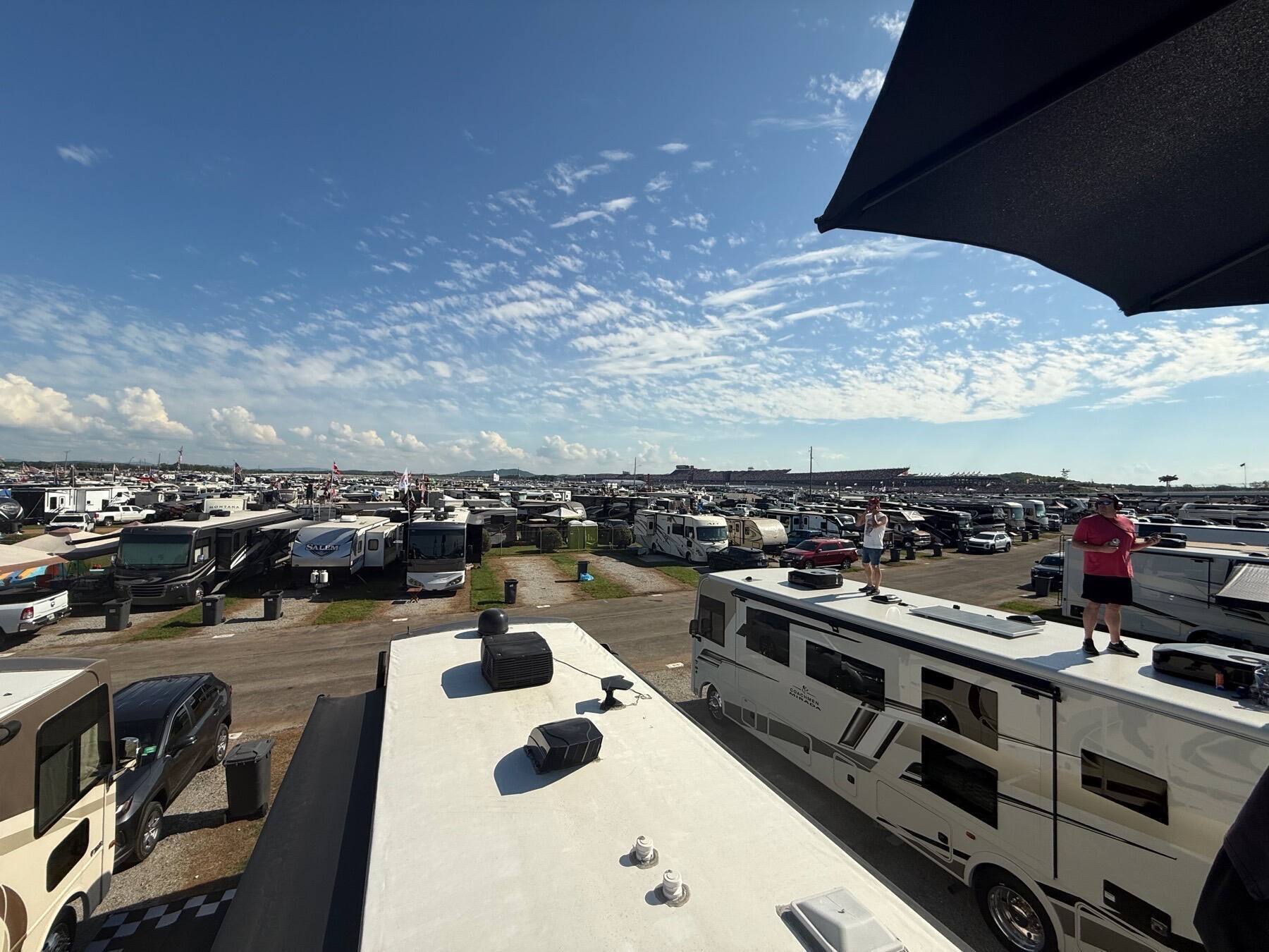 The infield at Talladega Superspeedway, Talladega County, AL