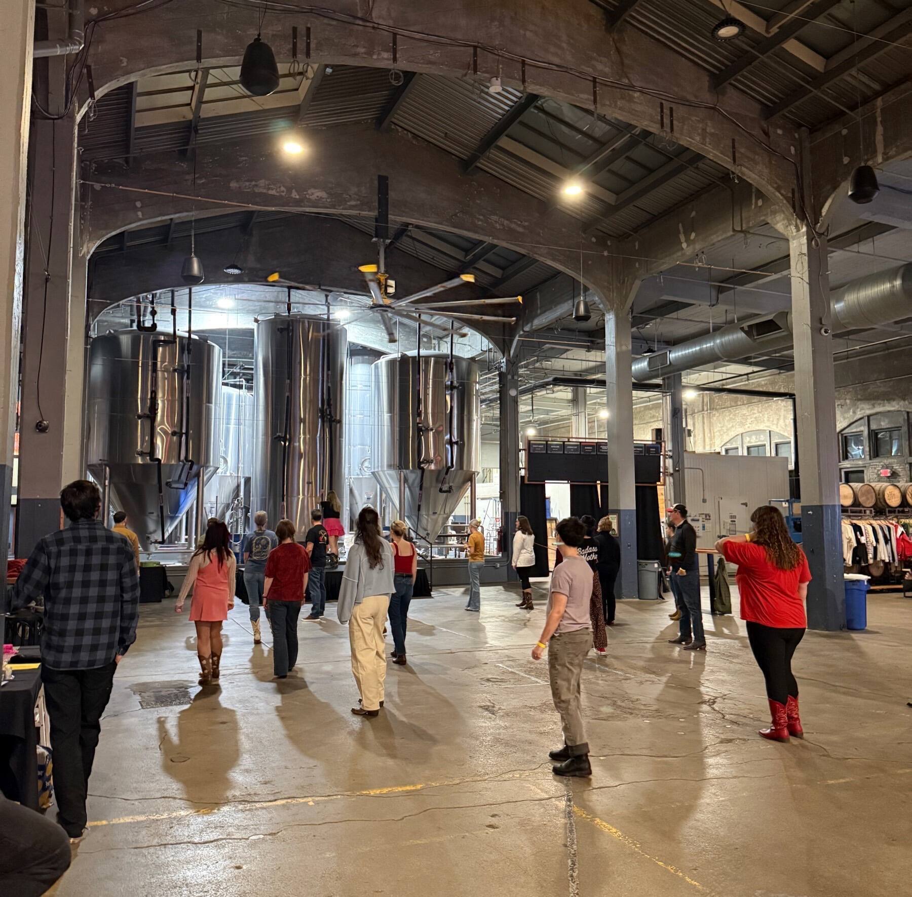 Line Dancing Night at the Rhinegeist Brewery, Cincinnati, OH