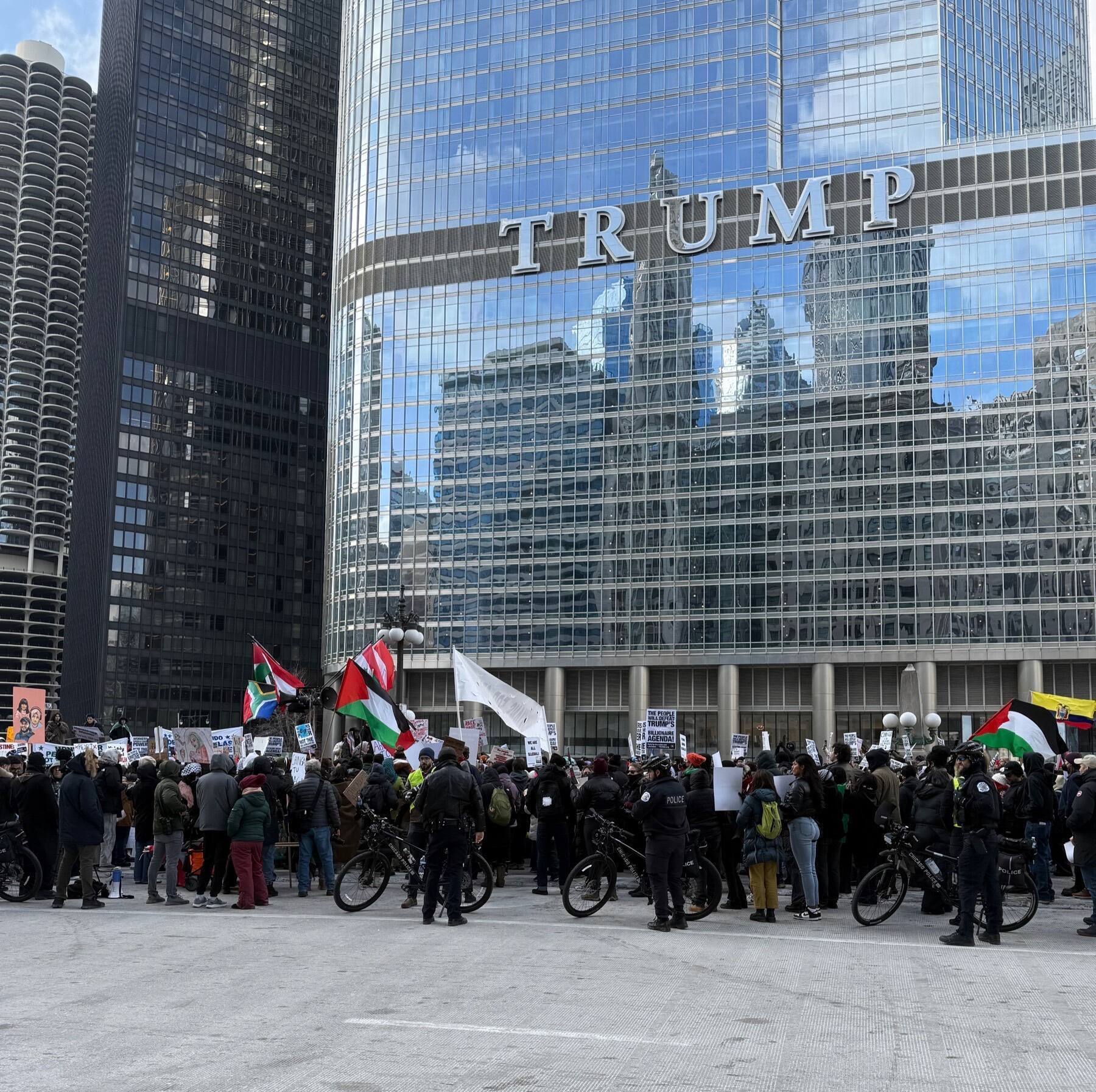 Protest against President Trump, Chicago, IL