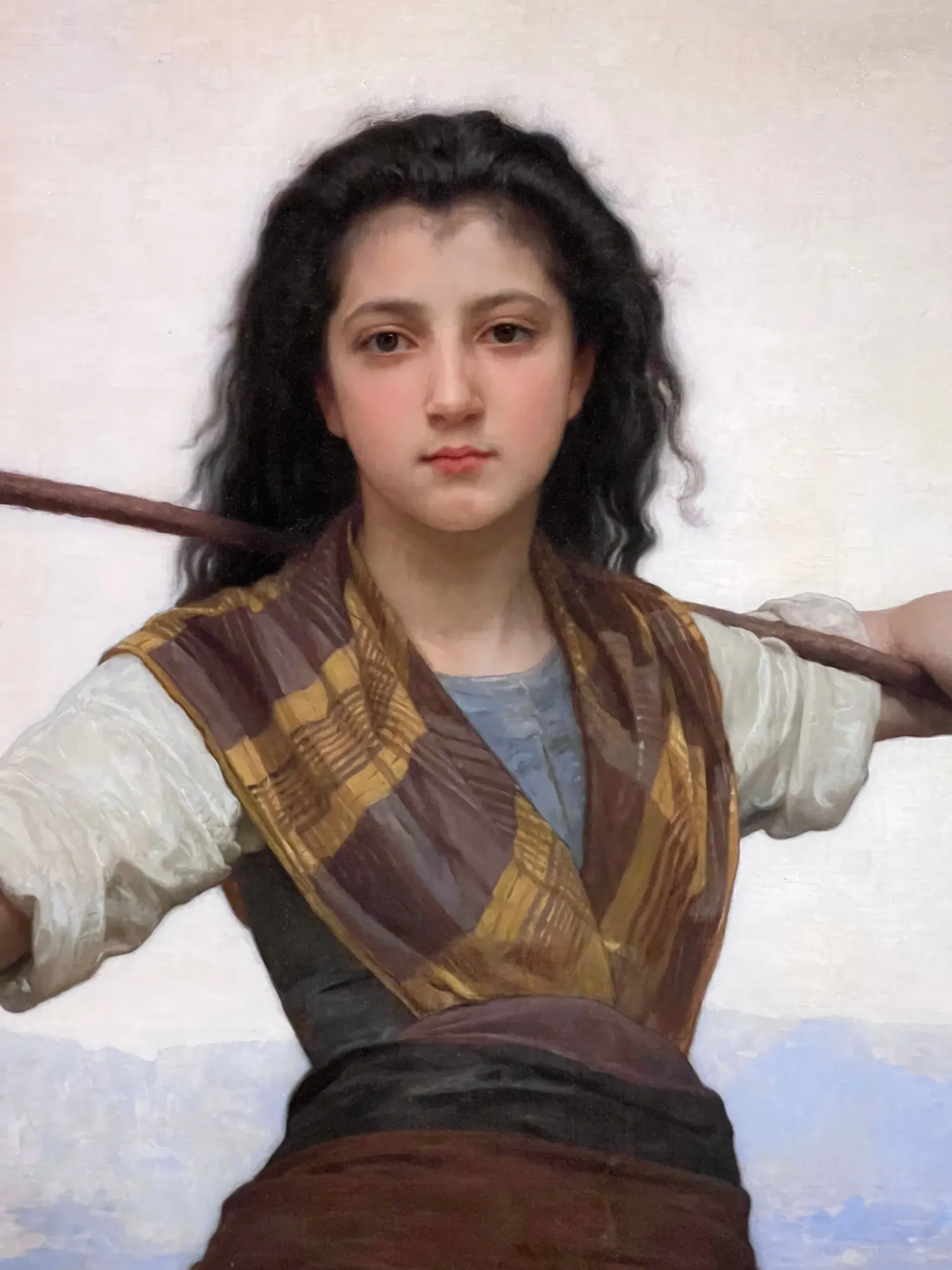 The Shepherdess by William-Adolphe Bouguereau, on display at the Philbrook Museum