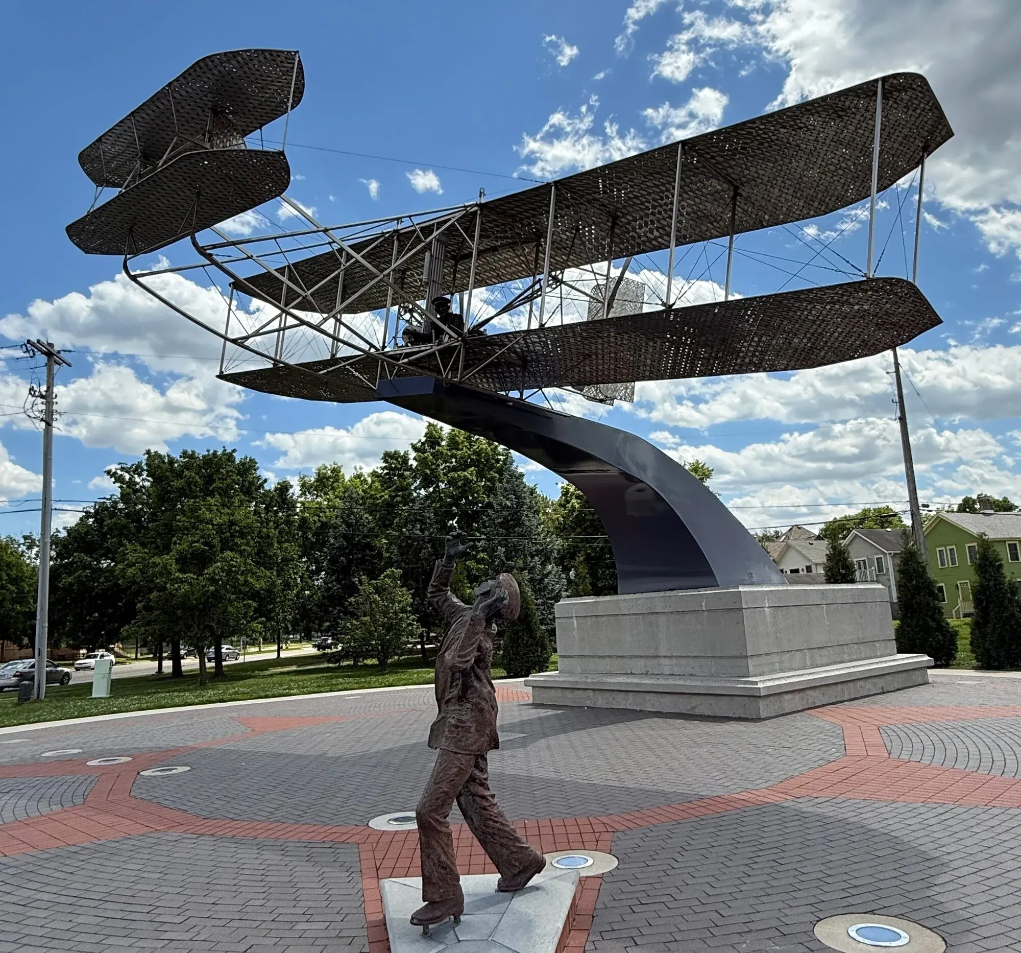 Wright brothers aviation monument in Dayton Ohio