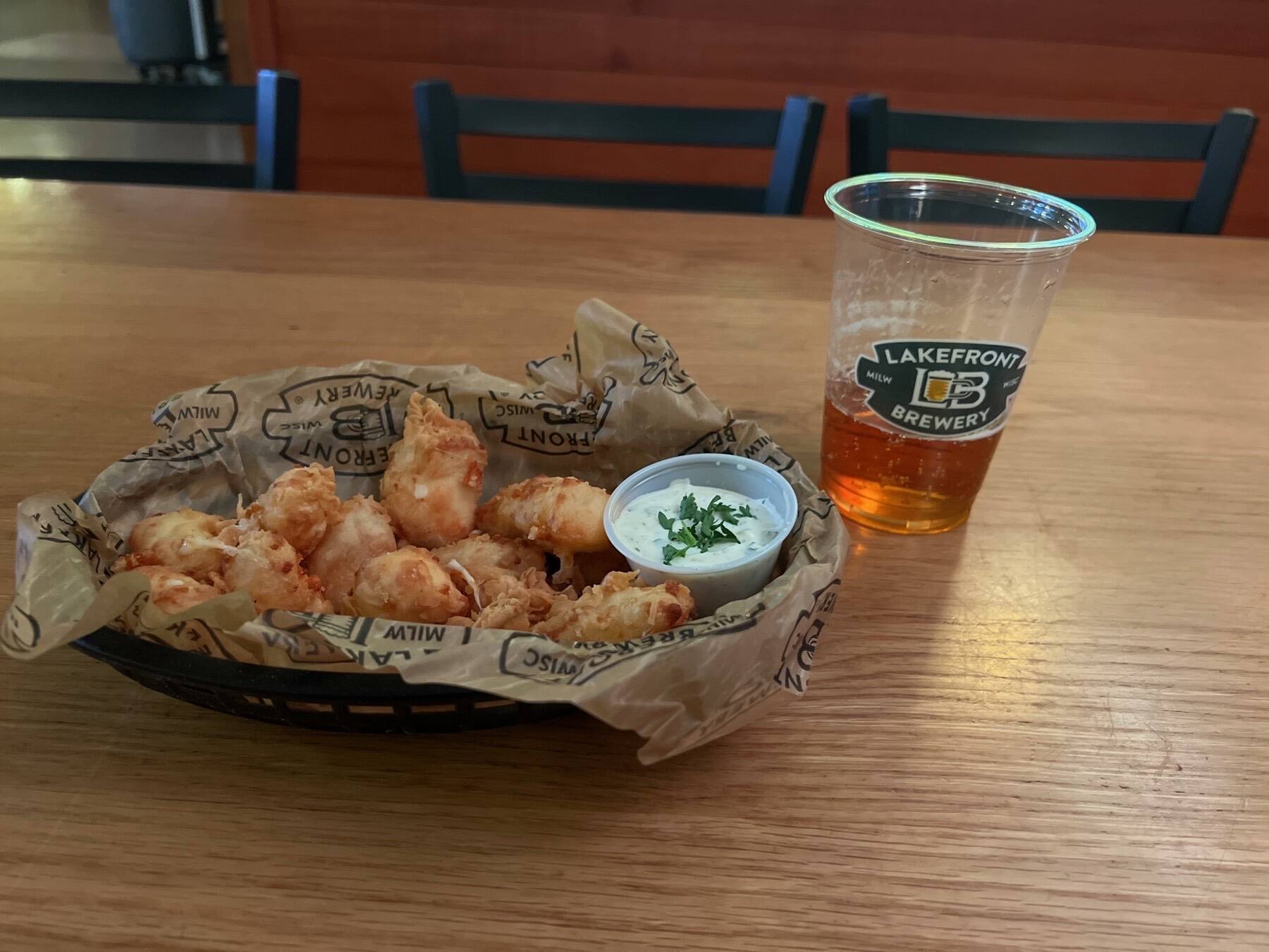 Fried Cheese Curds, Lakefront Brewery, Milwaukee