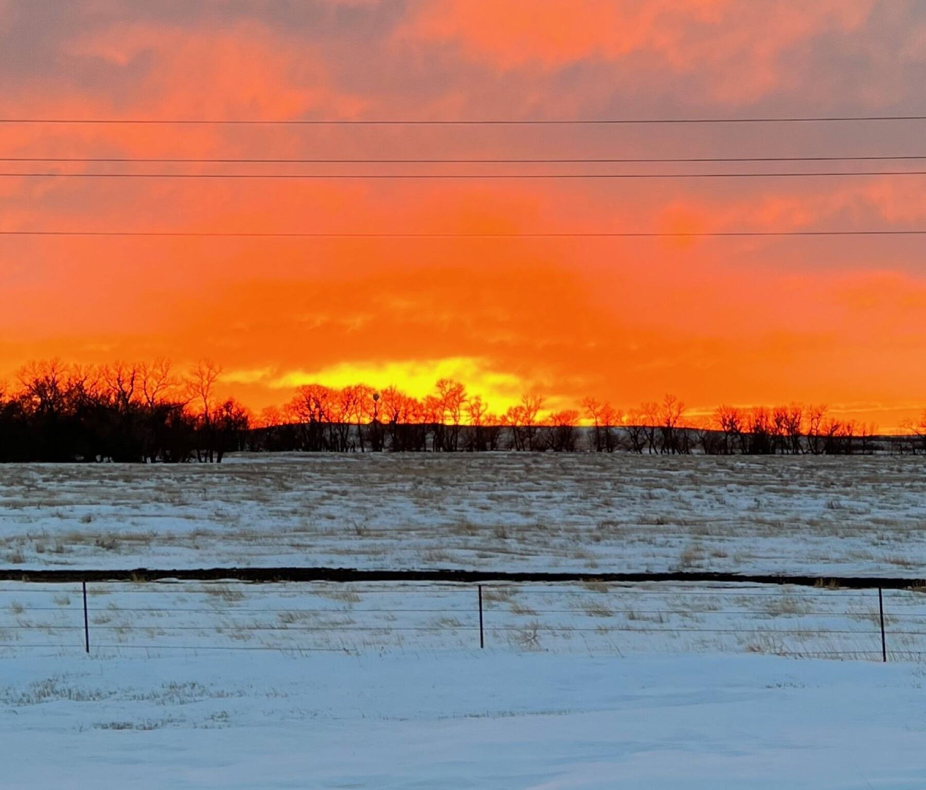 Sunset on the Great Plains, Dupree, SD