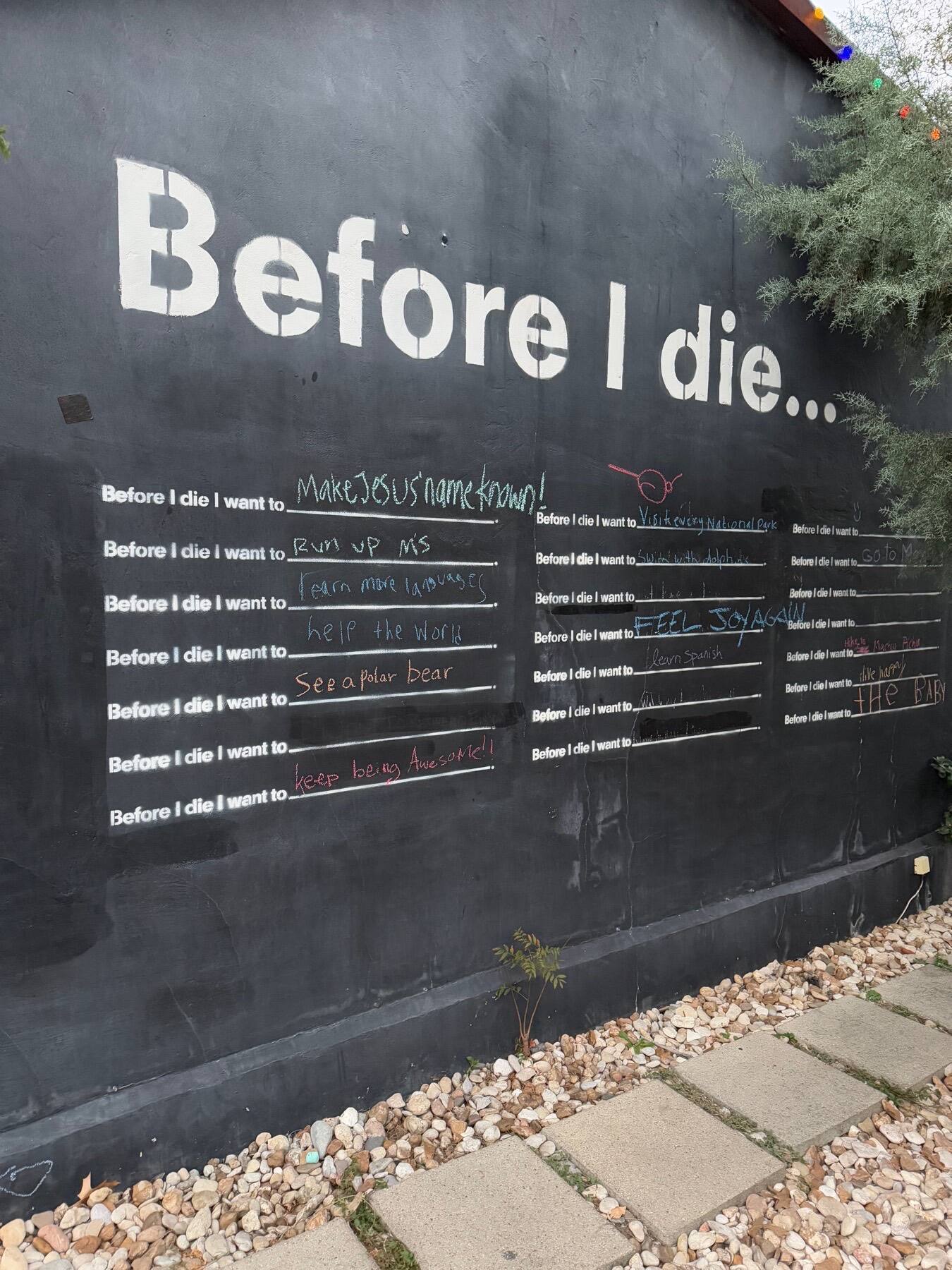 Before I Die Wall, Austin, TX