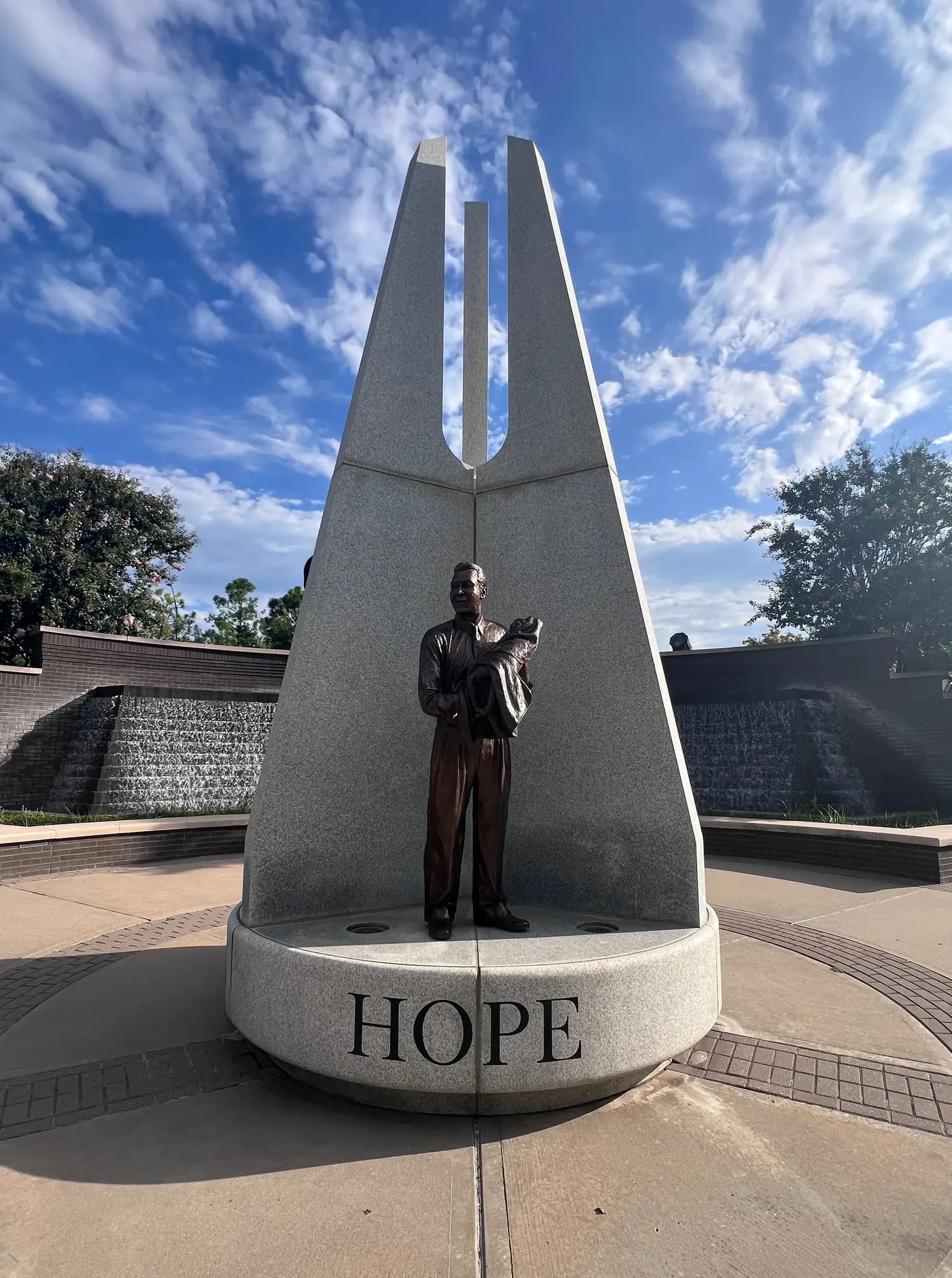 HOPE sculpture at John Hope Franklin Reconciliation Park